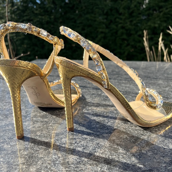 COPY - Jessica Simpson Sparkly Metallic Jaycin Heels. NWT and Box - Picture 3 of 6